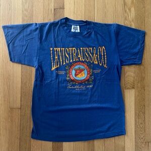 Vintage 90s Levi’s Shirt Single Stitch 1992 Medium Blue Rare!